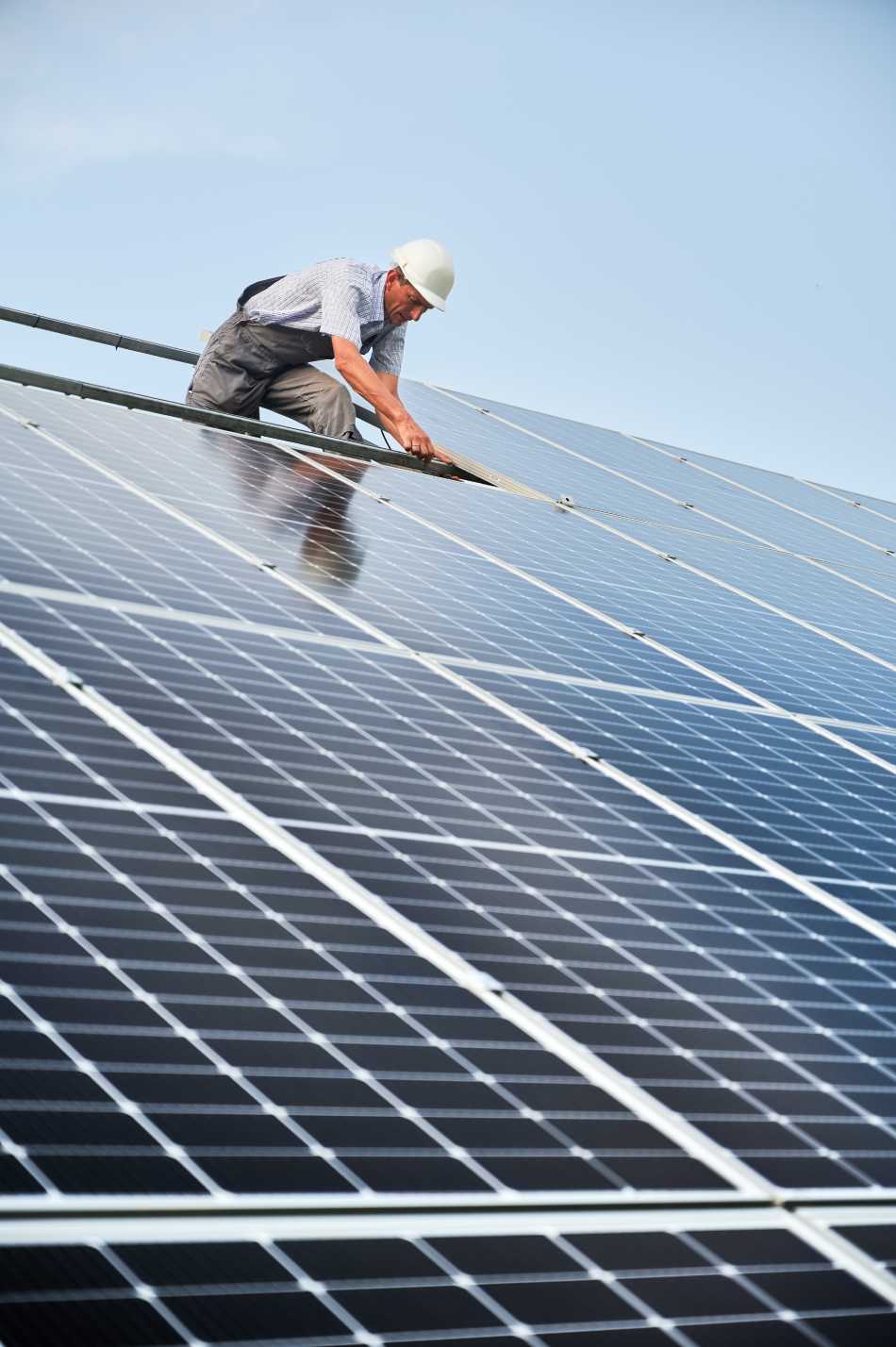pose de paneaux solaires