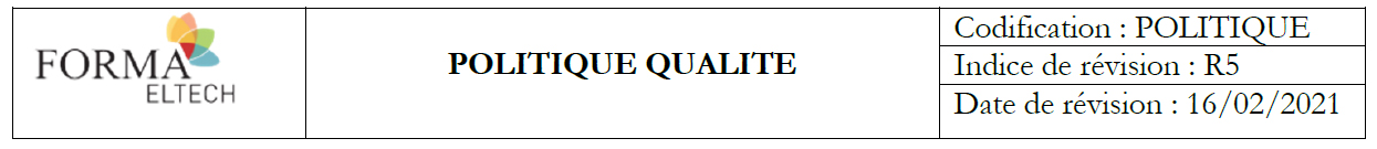 Politique qualité de votre centre de formation professionnelle dans les Hauts-de-France